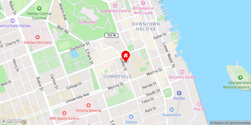 Screenshot map with zoom setting 14